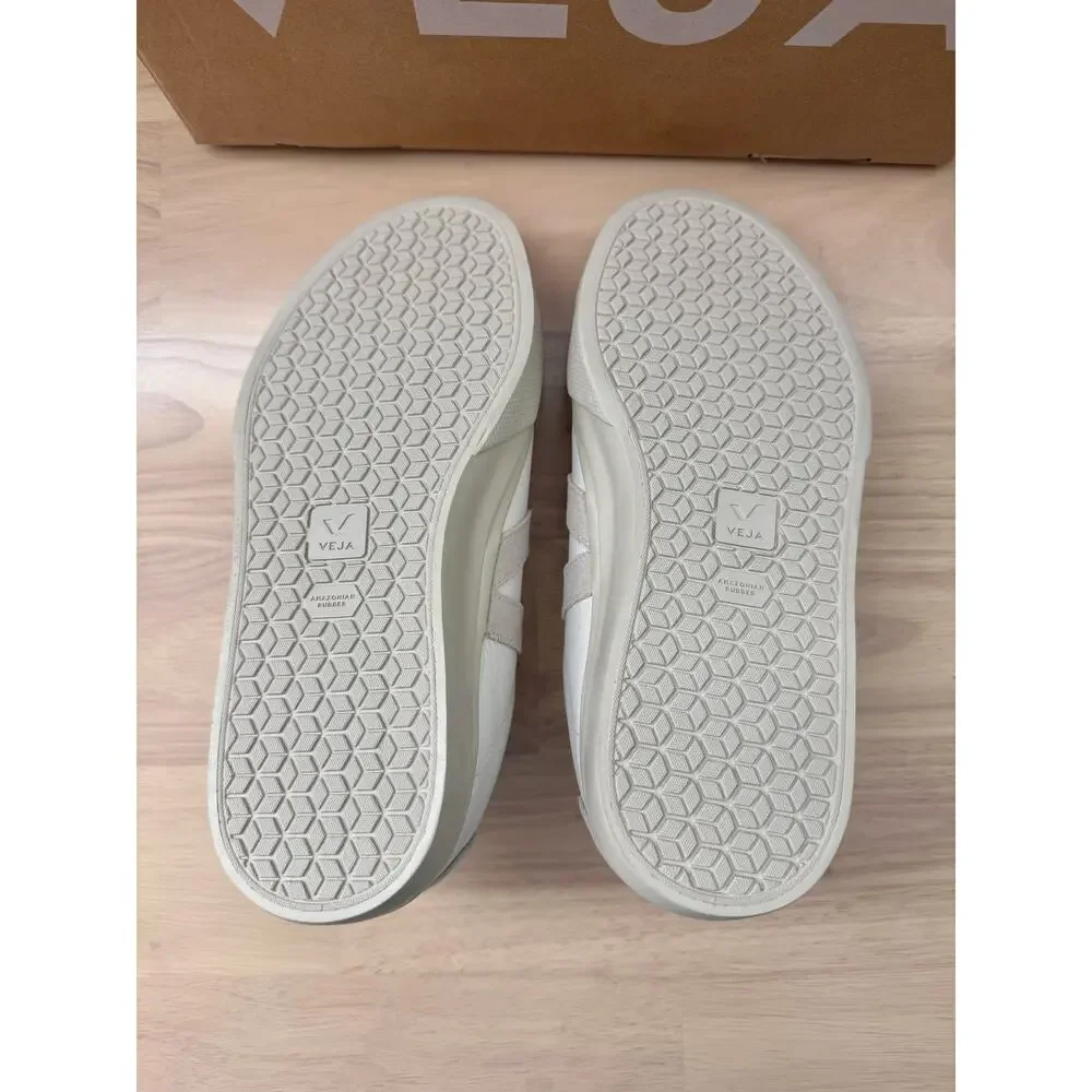 NIB Veja Extra-White Natural Suede Campo Chic Neutral Everyday Sneakers US 5 - Picture 6 of 8